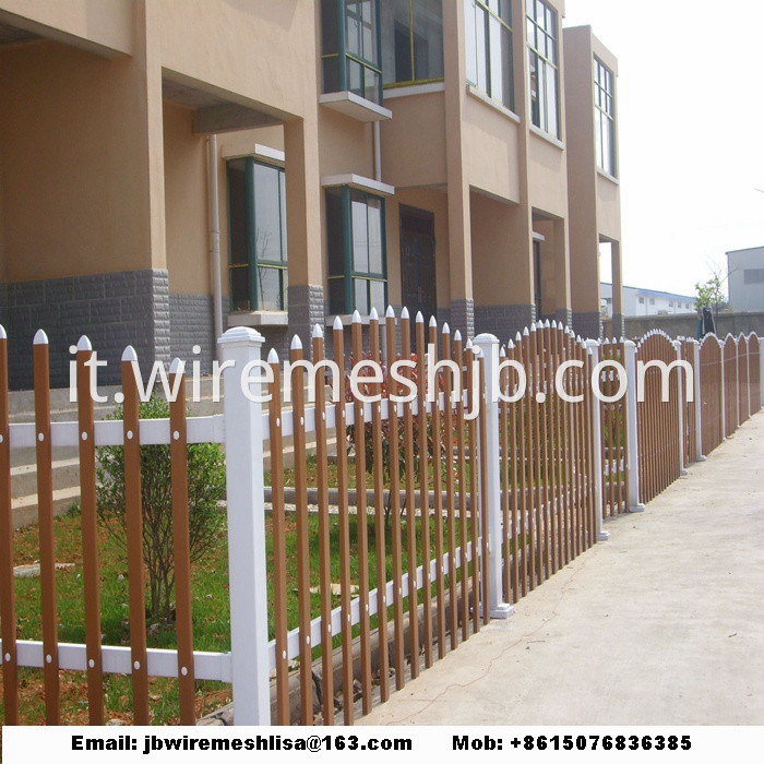 Plastic Garden Fence /PVC Steel Picket Fence